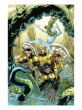 X-Men: First Class Giant-Size Special 1 Cover: Beast, Cyclops, Marvel Girl, Angel and Iceman Prints by Parker Jeff
