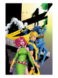Exiles 46 Cover: Blink, Mimic, Namora, Morph, Sasquatch and Exiles Art by Mizuki Sakakibara