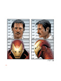 Invincible Iron Man 9 Cover: Iron Man, Stark and Tony Affiche par Salvador Larroca