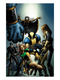Wolverine 25 Cover: Wolverine, Storm, Marvel Girl and Cyclops Prints by Romita Jr. John