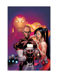 Invincible Iron Man 5 Cover: Iron Man, Stane and Ezekiel Art by Salvador Larroca