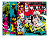 Marvel Comics Presents 4 Cover: Wolverine, Razorfist, Marvel Babies and Spider-Man Fighting Print by John Buscema
