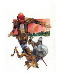 Marvel 1602: New World 5 Cover: Spider-Man Fighting Posters