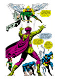 X-Men 50 Group: Mesmero, Angel, Cyclops, Iceman, Beast, X-Men and Marvel Girl Art by Jim Steranko