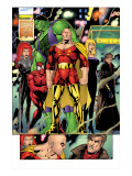 Exiles 43 Group: Hyperion, Hulk and Spider-Man Charging Poster par Calafiore James