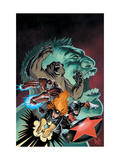 Hulk: Winter Guard 1 Cover: Darkstar, Crimson Dynamo, Ursa Major, Red Guardian and Hulk Posters by Steve Ellis