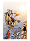 Alpha Flight 5 Cover: Major Mapleleaf and Alpha Flight Posters by Henry Clayton