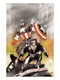 Wolverine Captain America 1 Cover: Wolverine and Captain America Affiches par Tom Derenick