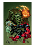 Marvel Knights Spider-Man 10 Cover: Spider-Man, Black Cat and Green Goblin Posters par Terry Dodson