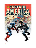 Captain America 14 Cover: Captain America and Bucky Prints by Epting Steve