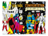Infinity Gauntlet 6 Group: Thanos, Nebula, Adam Warlock, Silver Surfer and Dr. Strange Fighting Affiches par George Perez