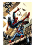 Spectacular Spider-Man 16 Cover: Spider-Man and Captain America Fighting Prints by Michael Ryan