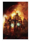 Annihilation: Conquest 6 Cover: Adam Warlock, Quasar, Star-Lord and Ronan The Accuser Prints