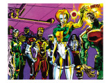 The Official Handbook Of The Marvel Universe Teams 2005 Group: Argento Prints by Paco Diaz Luque