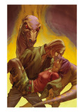 Runaways 4 Cover: Yorkes, Gertrude, Mancha, Victor and Old Lace Fighting Poster