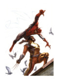 Secret Invasion 7 Cover: Spider-Man and Wolverine Affiches par Gabriele DellOtto