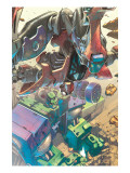 Mega Morphs 2 Cover: Spider-Man and Hulk Posters by Kang Lou