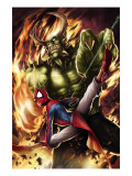 Spider-Man India 4 Cover: Spider-Man and Green Goblin Affiches par Kang Jeevan J.