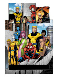 Exiles 56 Group: Spider-Man, Mimic, Morph, Blink, Namora and Exiles Prints by Calafiore James