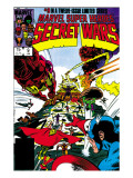 Secret Wars 9 Cover: Captain America, Iron Man, Thor, Hulk and Galactus Prints by Mike Zeck