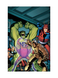 Avengers Classic 2 Cover: Hulk, Giant Man, Iron Man, Thor and Space Phantom Affiches par Arthur Adams