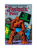 Fantastic Four #51 Cover: Invisible Woman and Thing Arte por Jack Kirby