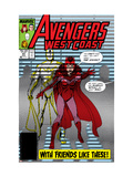 Avengers West Coast 47 Cover: Scarlet Witch and Vision Print by Byrne John