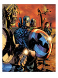 Ultimate War #3 Group: Thor and Captain America Plakater av Chris Bachalo Ultimate War #3 Group: Thor and Captain America Plakater av Chris Bachalo