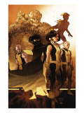 Young X-Men 12 Cover: Moonstar, Dust, Ink, Graymalkin, Sunspot, Rockslide and Bling Posters by Ferry Pasqual