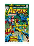 Avengers #144 Cover: Hellcat, Captain America, Iron Man, Beast, Vision and Avengers Charging Zdjęcie autor George Perez Avengers #144 Cover: Hellcat, Captain America, Iron Man, Beast, Vision and Avengers Charging Zdjęcie autor George Perez