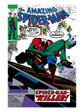 Amazing Spider-Man 90 Cover: Spider-Man and Captain Stacy Fighting Posters by Gil Kane