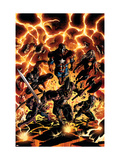 Dark Avengers 2 Cover: Iron Patriot, Ares, Ms. Marvel, Marvel Boy, Hawkeye and Spider-Man Kunst von Mike Deodato Jr.