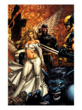 Uncanny X-Men 494 Cover: Beast, Emma Frost, Cyclops and Wolverine Posters by David Finch