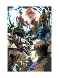 Dark Reign: Young Avengers 1 Group: Hawkeye, Patriot, Speed, Hulkling, Wiccan, Stature and Vision Art by Mark Brooks