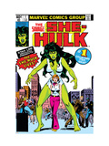 Hulk Family: Green Genes 1 Cover: She-Hulk, Walters and Jennifer Affiches par John Buscema