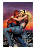 Spectacular Spider-Man 25 Cover: Spider-Man, Stacy and Sarah Poster by Land Greg