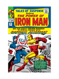 Tales Of Suspense 58 Cover: Iron Man and Captain America Fighting Prints by Don Heck