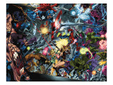 Venom: Dark Origin 3 Group: Hulk, Spider-Man, Dr. Doom and Captain America Prints by Medina Angel