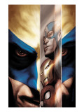 Wolverine 40 Cover: Wolverine, Captain America, Iron Man and Spider-Man Affiches par Javier Saltares