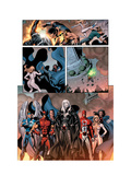Dark Avengers 7 Group: Emma Frost, Wolverine, Mimic, Weapon Omega and Dagger Prints by Ross Luke