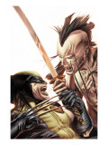 Wolverine Origins 35 Cover: Wolverine and Daken Prints by Doug Braithwaite
