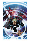 Guardians of the Galaxy 13 Cover: Havok, Hulk, Summers, Rachel, Rocket Raccoon and Groot Posters by Salvador Larroca