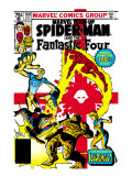 Marvel Team-Up #100 Cover: Spider-Man, Mr. Fantastic, Invisible Woman, Human Torch and Thing Posters van Frank Miller Marvel Team-Up #100 Cover: Spider-Man, Mr. Fantastic, Invisible Woman, Human Torch and Thing Posters van Frank Miller