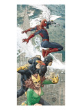 X-Men/Spider-Man 1 Cover: Spider-Man, Marvel Girl, Cyclops and Beast Art by Alberti Mario