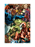 Dark Reign: Young Avengers 5 Group: Patriot Prints by Mark Brooks