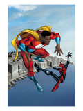 Spider-Girl 95 Cover: Spider-Girl and War Machine Prints by Ron Frenz