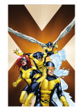 X-Men: First Class 15 Cover: Cyclops, Marvel Girl, Beast, Iceman and Angel Posters by Carlo Pagulayan