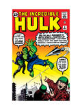 Incredible Hulk 3 Cover: Hulk, Jones and Rick Poster by Jack Kirby