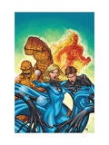 Marvel Adventures Fantastic Four 48 Cover: Invisible Woman, Mr. Fantastic, Thing and Human Torch Posters par Roger Cruz