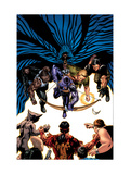 House Of M: Avengers #5 Cover: Hawkeye, Cage, Luke, Iron Fist and Cloak Poster autor Mike Perkins